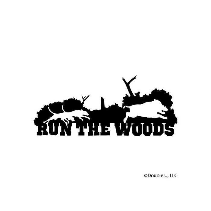 Run The Woods Hog Decal