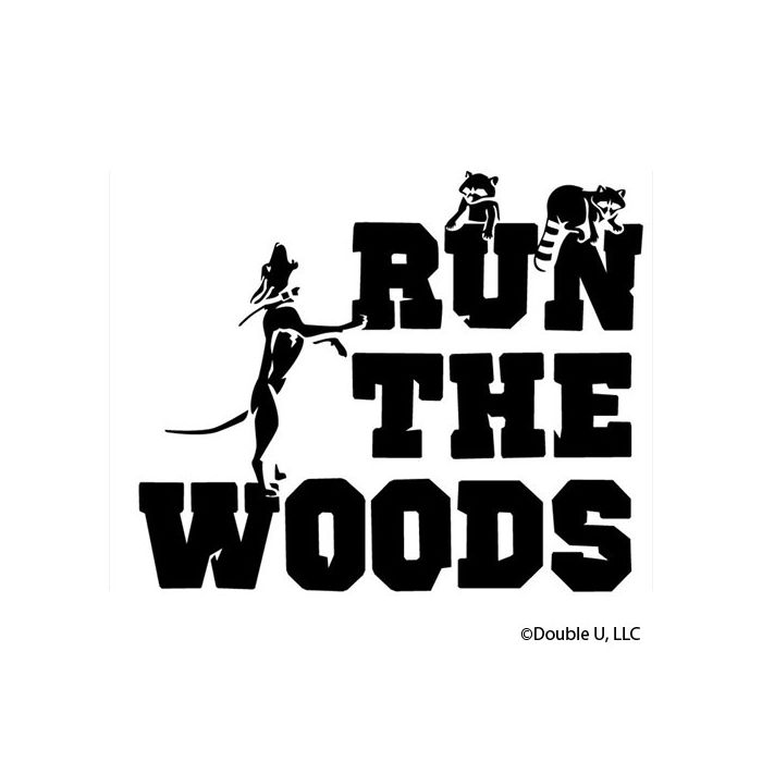 Run The Woods RaccoonVinyl Decal