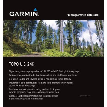Garmin Region West 24K Topo Map Card
