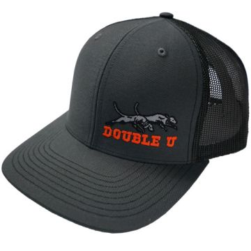 Double U Richardson 112 Charcoal Gray with Black Mesh Cap