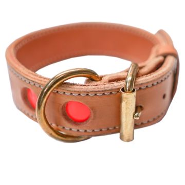 18 inch reflecto Leather Collar