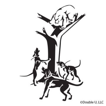 Double U Bear Treed Decal 