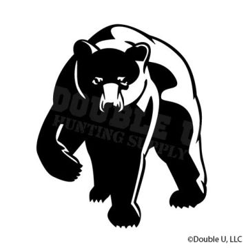 Double U Black Bear Decal