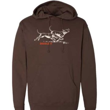 Brown Double U "Tom Mansanarez" Running Dog Logo Sweatshirt (Soft Feel Screen Printed)