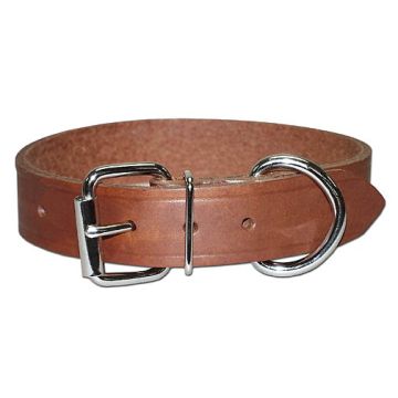 Leather 1" Bully D-Ring Collar 