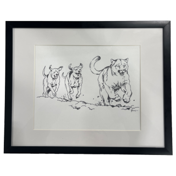 Chasing Cougar - Commissioned by Tom Mansanarez