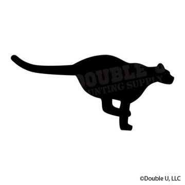 Double U Cougar Running Decal