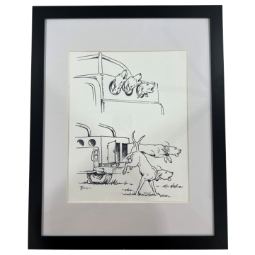 Dog Box - Illustrated by Tom Mansanarez 