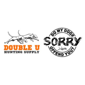 Double U Do My Dogs Offend You? Sticker