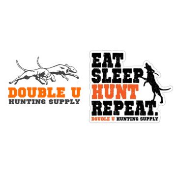 Double U Hunting Supply 'Eat Sleep Hunt' Sticker