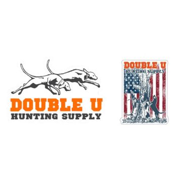 Double U Treeing America Hound Hunting Sticker
