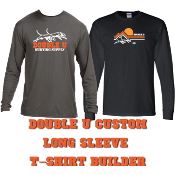 Double U Long Sleeve T-Shirt Builder