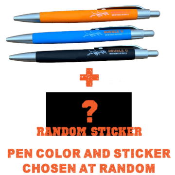 Double U Hunting Supply Pen + Sticker