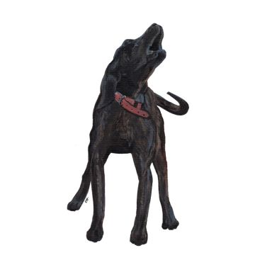 Plott Standing Dog Premium Decal by Chelsea Hansler