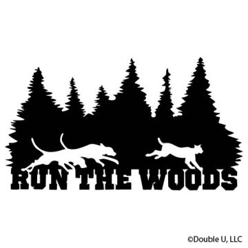 Run The Woods Bobcat Vinyl Decal