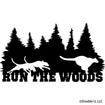"Run The Woods" Cougar Decal