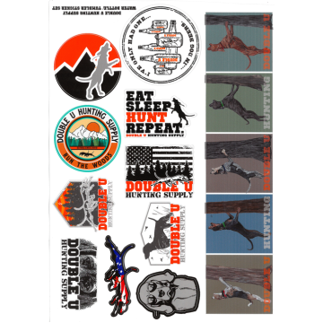 Double U High Tack Sticker Sheet