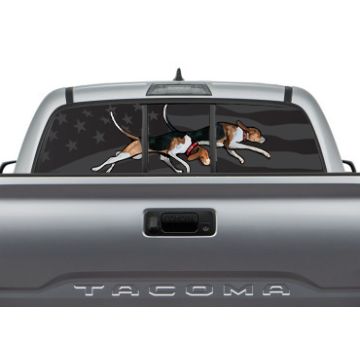 Hound Breed Logo Rear Window Graphic