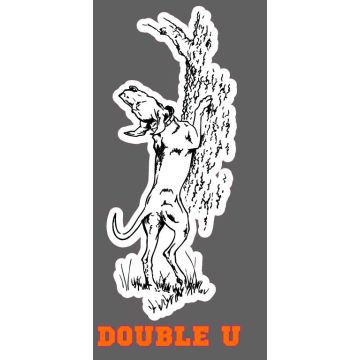 Double U Tree Hugger Premium High Tack Decal